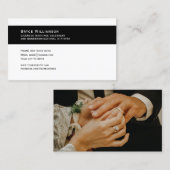 名刺及び結婚お祝いお洒落及びシンプル 名刺 (正面/裏面)