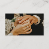 名刺及び結婚お祝いお洒落及びシンプル 名刺 (裏面)