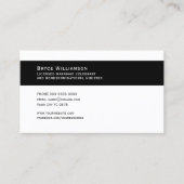 名刺及び結婚お祝いお洒落及びシンプル 名刺 (正面)