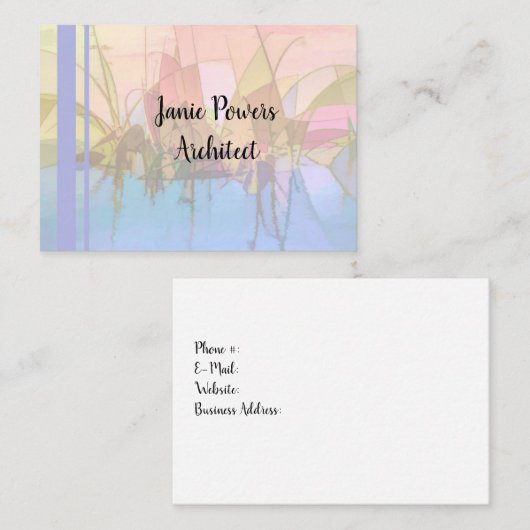 名刺抽象デザイン 名刺 (正面/裏面)