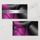 名刺抽象芸術ピンク曲線 名刺 (正面/裏面)