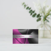 名刺抽象芸術ピンク曲線 名刺 (スタンド正面)