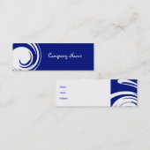 名刺抽象芸術ブルーリサイクルスキニー スキニー名刺 (正面/裏面)