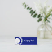 名刺抽象芸術ブルーリサイクルスキニー スキニー名刺 (スタンド正面)