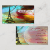 名刺旅行代理店エッフェルタワー 名刺 (正面/裏面)