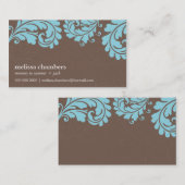 名刺栄かわいらしはっきりした栄 名刺 (正面/裏面)