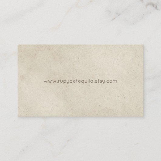 名刺水彩ハミング鳥 名刺 (裏面)