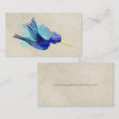 名刺水彩ハミング鳥 名刺 (正面/裏面)