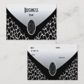 名刺白黒牛財布 名刺 (正面/裏面)