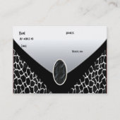 名刺白黒牛財布 名刺 (裏面)