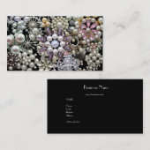 名刺真珠エレガントのコラージュ 名刺 (正面/裏面)