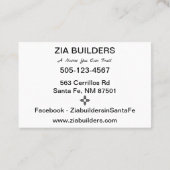 名刺簡単個人用テンプレートユーロSz 名刺 (裏面)