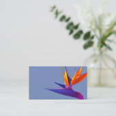 名刺紫色の極楽鳥 名刺 (スタンド正面)