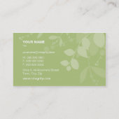 名刺自然シルエットグリーンパープル 名刺 (裏面)