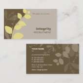 名刺自然シルエットブラウン 名刺 (正面/裏面)