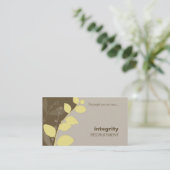 名刺自然シルエットブラウン 名刺 (スタンド正面)