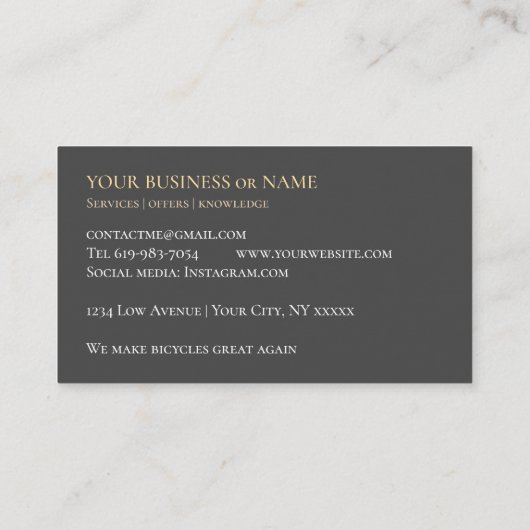 名刺自転車修理店予備品 名刺 (裏面)