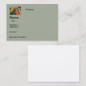 名刺花デザイン 名刺 (正面/裏面)