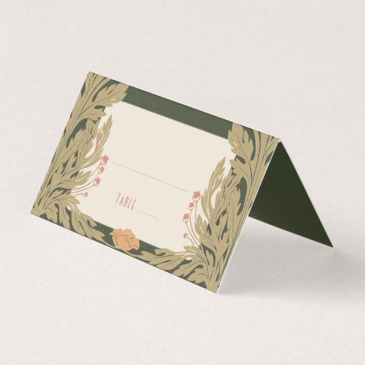 名刺表結婚ヴィンテージアールヌーボー (正面)