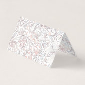 名刺表結婚ヴィンテージアールヌーボー (裏面)