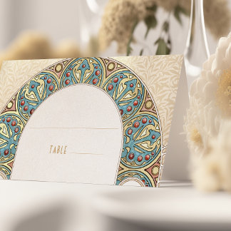 名刺表結婚ヴィンテージアールヌーボー