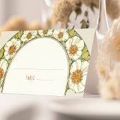 名刺表結婚ヴィンテージアールヌーボー