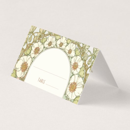 名刺表結婚ヴィンテージアールヌーボー (正面)