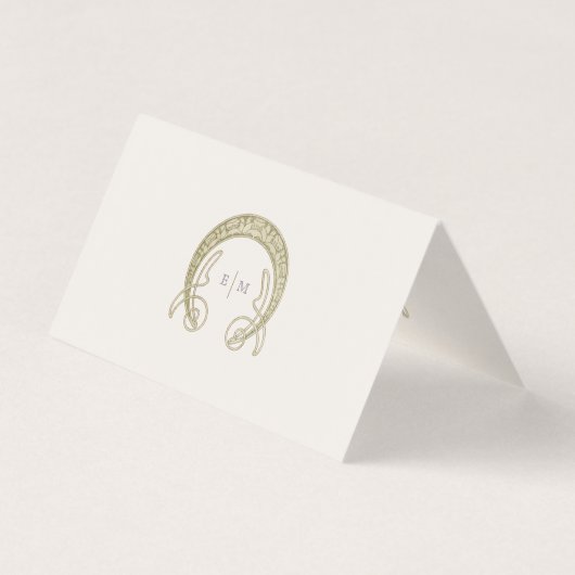 名刺表結婚ヴィンテージアールヌーボー (裏面)