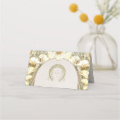 名刺表結婚ヴィンテージアールヌーボー プレイスカード (裏面)