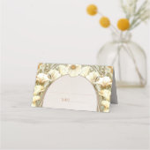 名刺表結婚ヴィンテージアールヌーボー プレイスカード (正面)