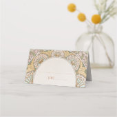 名刺表結婚ヴィンテージアールヌーボー プレイスカード (正面)