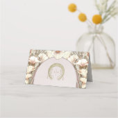 名刺表結婚ヴィンテージアールヌーボー プレイスカード (裏面)