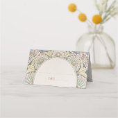 名刺表結婚ヴィンテージアールヌーボー プレイスカード (正面)