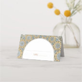 名刺表結婚ヴィンテージアールヌーボー プレイスカード (正面)