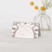 名刺表結婚ヴィンテージアールヌーボー プレイスカード (正面)