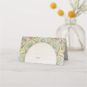 名刺表結婚ヴィンテージアールヌーボー プレイスカード (正面)