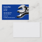 名刺車のカー整備士レンチ 名刺 (正面/裏面)