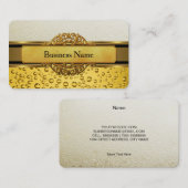 名刺金ゴールドアンバービアエール 名刺 (正面/裏面)