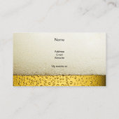 名刺金ゴールドアンバービールエール黒 名刺 (裏面)