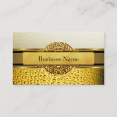 名刺金ゴールドアンバービールエール黒 名刺 (正面)