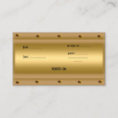 名刺金ゴールドメタルルックヒンジ 名刺 (裏面)