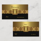名刺金ゴールド(金ゴールドブラック) 名刺 (正面/裏面)