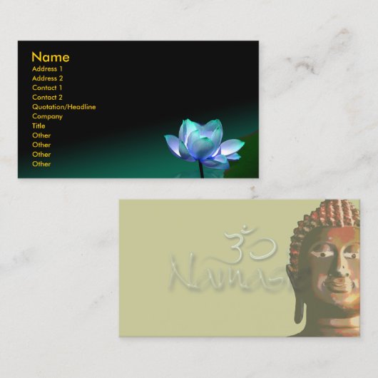 名刺青蓮仏 名刺 (正面/裏面)