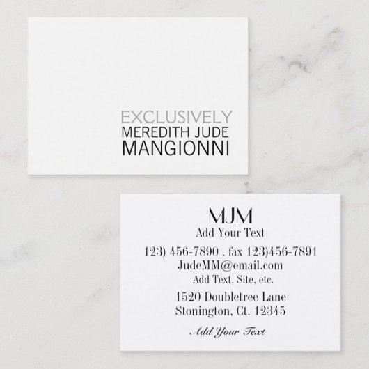 名刺 (正面/裏面)