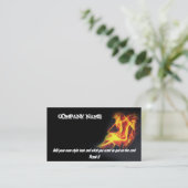 名刺1の会社名を始動させて下さい、あなた自身のsを…加えて下さい 名刺 (スタンド正面)