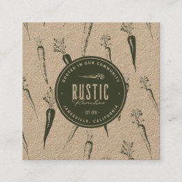 名刺1|ランチ素朴ャー スクエア名刺