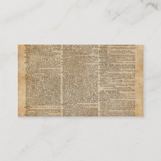 名刺3.5"はx 2.0"、100辞書の芸術を詰めます 名刺 (正面)