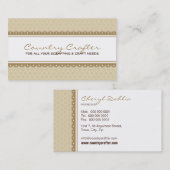 名刺： かわいらし: crafty 1 名刺 (正面/裏面)