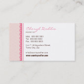 名刺: かわいらし: crafty 2 名刺 (裏面)