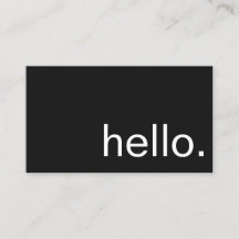 名刺-こんにちは